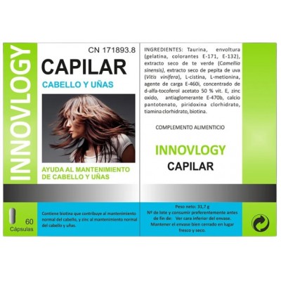 Comprar INNOVLOGY CAPILAR 60 CAPSULAS al mejor precio en NuestraFarma, tu farmacia online
