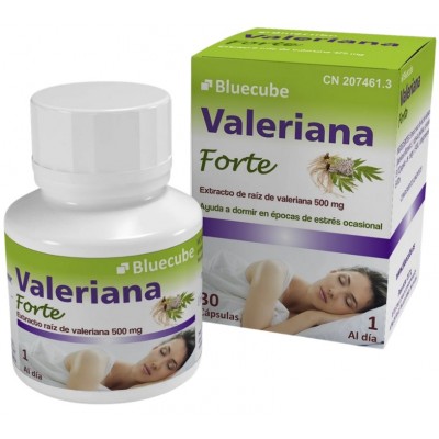 Comprar VALERIANA FORTE BLUECUBE 30 CAPSULAS al mejor precio en NuestraFarma, tu farmacia online