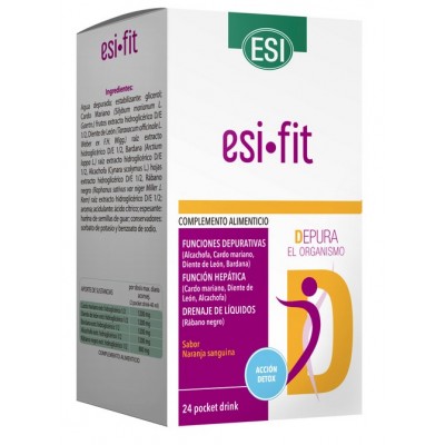 Comprar ESI FIT DEPURA POCKET DRINK 24 SOBRES 20 ML SABOR NARANJA SANGUINA al mejor precio en NuestraFarma, tu farmacia online