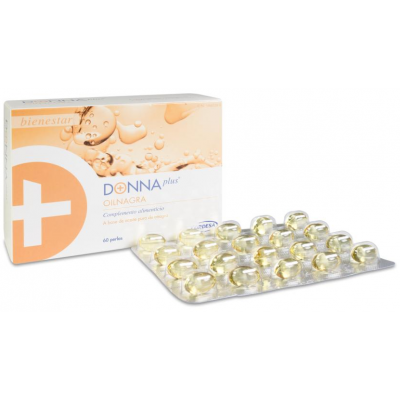 Comprar DONNAPLUS+ OILNAGRA 60 PERLAS al mejor precio en NuestraFarma, tu farmacia online