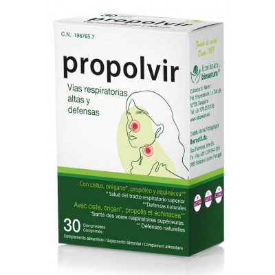 Comprar PROPOLVIR 30 COMPRIMIDOS al mejor precio en NuestraFarma, tu farmacia online