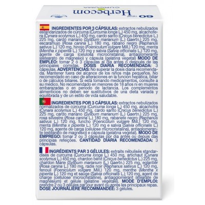 Comprar HERBECOM CURCUMA 60 CAPSULAS al mejor precio en NuestraFarma, tu farmacia online