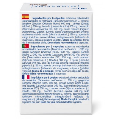 Comprar MIGRAFINE PLUS 30 CAPSULAS al mejor precio en NuestraFarma, tu farmacia online
