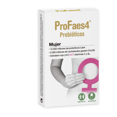 Comprar PROFAES4 PROBIOTICOS MUJER 30 CAPSULAS al mejor precio en NuestraFarma, tu farmacia online