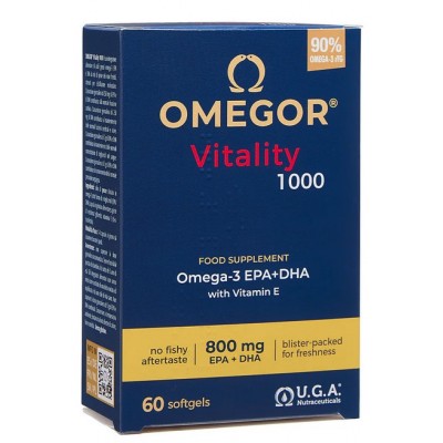 Comprar OMEGOR VITALITY 1000 60 CÁPSULAS al mejor precio en NuestraFarma, tu farmacia online