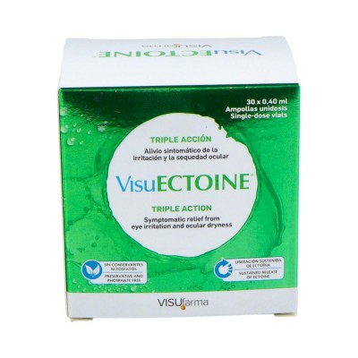 Comprar VISUECTOINE 30 AMPOLLAS UNIDOSIS 0,4 ML al mejor precio en NuestraFarma, tu farmacia online