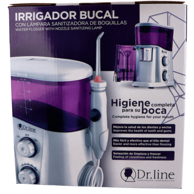Comprar IRRIGADOR BUCAL ELECTRICO DR LINE al mejor precio en NuestraFarma, tu farmacia online