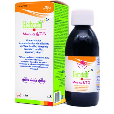 Comprar HERBETOM KIDS MUCOS & TS JARABE 250 ML al mejor precio en NuestraFarma, tu farmacia online