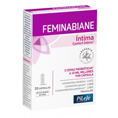 Comprar FEMINABIANE INTIMA 20 CAPSULAS al mejor precio en NuestraFarma, tu farmacia online