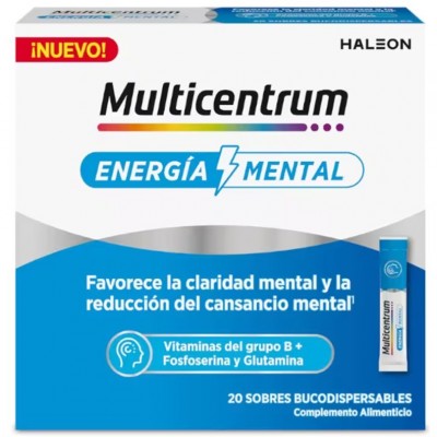 Comprar MULTICENTRUM ENERGIA MENTAL 20 SOBRES al mejor precio en NuestraFarma, tu farmacia online