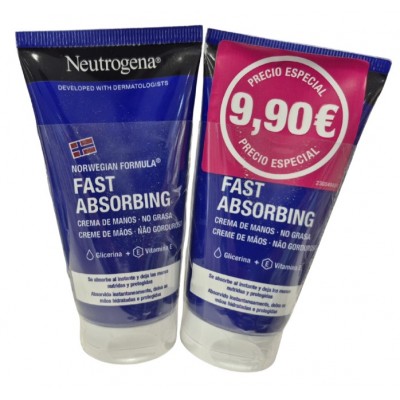 Comprar NEUTROGENA CREMA DE MANOS RAPIDA ABSORCION 75 ML 2 UNIDADES al mejor precio en NuestraFarma, tu farmacia online