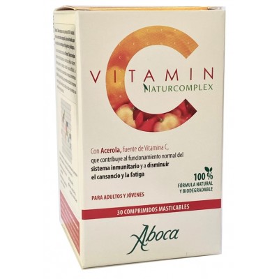 Comprar ABOCA VITAMIN C NATURCOMPLEX 30 COMPRIMIDOS MASTICABLES al mejor precio en NuestraFarma, tu farmacia online