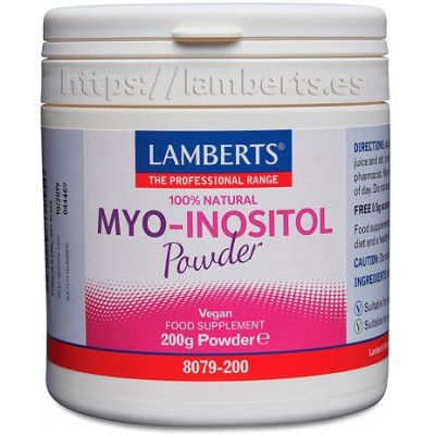 Comprar LAMBERTS MYO-INOSITOL EN POLVO 200 G 8079 al mejor precio en NuestraFarma, tu farmacia online