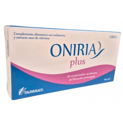 Comprar ONIRIA PLUS 30 COMPRIMIDOS RECUBIERTOS LIBERACION PROLONGADA al mejor precio en NuestraFarma, tu farmacia online