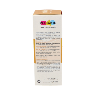 Comprar PEDIAKID APETITO-TONO JARABE 125 ML SABOR FRAMBUESA al mejor precio en NuestraFarma, tu farmacia online