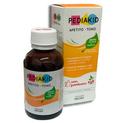 Comprar PEDIAKID APETITO-TONO JARABE 125 ML SABOR FRAMBUESA al mejor precio en NuestraFarma, tu farmacia online