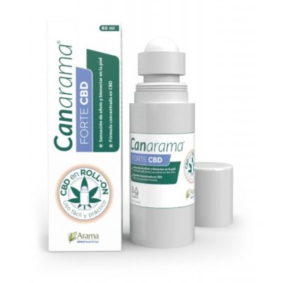 Comprar CANARAMA FORTE CBD ROLL ON 60 ML al mejor precio en NuestraFarma, tu farmacia online