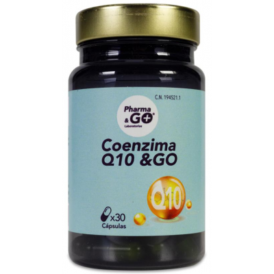 Comprar PHARMA & GO COENZIMA Q10 30 CAPSULAS al mejor precio en NuestraFarma, tu farmacia online