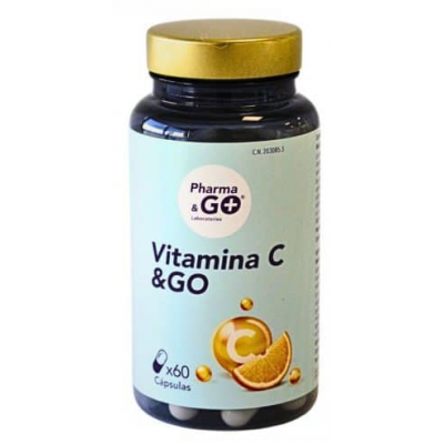 Comprar PHARMA & GO VITAMINA C 60 CAPSULAS al mejor precio en NuestraFarma, tu farmacia online