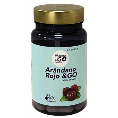 Comprar PHARMA & GO ARANDANO ROJO 30 CAPSULAS al mejor precio en NuestraFarma, tu farmacia online