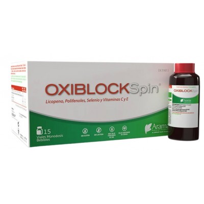 Comprar OXIBLOCK SPIN 15 VIALES MONODOSIS al mejor precio en NuestraFarma, tu farmacia online