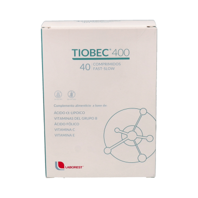 Comprar TIOBEC 400 40 COMPRIMIDOS al mejor precio en NuestraFarma, tu farmacia online