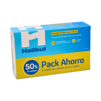 Comprar HALIBUT DERMO H POMADA PROTECTORA INFANTIL 2 ENVASES 45 G al mejor precio en NuestraFarma, tu farmacia online