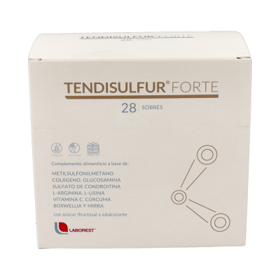 Comprar TENDISULFUR FORTE 28 SOBRES al mejor precio en NuestraFarma, tu farmacia online