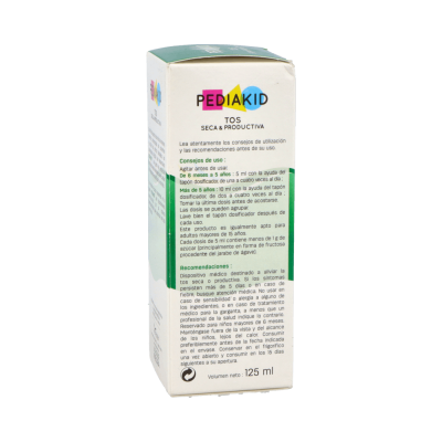 Comprar PEDIAKID TOS SECA Y PRODUCTIVA 125 ML al mejor precio en NuestraFarma, tu farmacia online