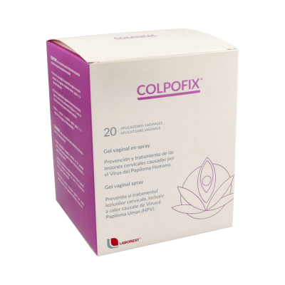 Comprar COLPOFIX GEL VAGINAL EN SPRAY 2 FRASCOS 20 ML + 20 APLICADORES al mejor precio en NuestraFarma, tu farmacia online
