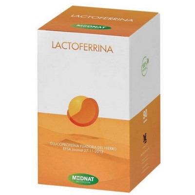 Comprar MEDNAT LACTOFERRINA 90 CAPSULAS al mejor precio en NuestraFarma, tu farmacia online