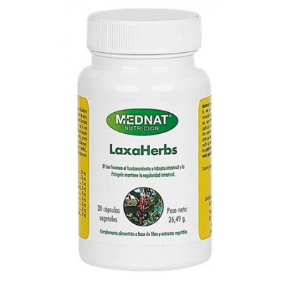 Comprar MEDNAT LAXAHERBS 30 CAPSULAS al mejor precio en NuestraFarma, tu farmacia online