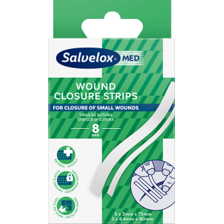 SALVELOX MED WOUND CLOSURE STRIPS 8 TIRAS DE SUTURA