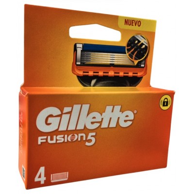 Comprar GILLETTE RECAMBIO CUCHILLA DE AFEITAR FUSION5 4 UNIDADES al mejor precio en NuestraFarma, tu farmacia online