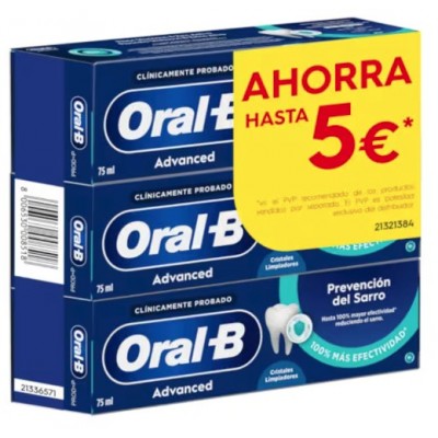 Comprar ORAL-B PRO EXPERT ADVANCED SABOR MENTA 3X75 ML al mejor precio en NuestraFarma, tu farmacia online