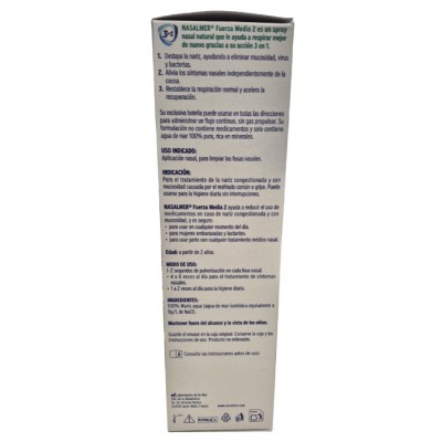 Comprar NASALMER FUERZA MEDIA 2 SPRAY NASAL NARIZ TAPADA Y SECRECION NASAL 210 ML al mejor precio en NuestraFarma, tu farmacia online