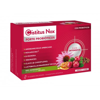 Comprar CISTITUS NOX FORTE PROBIOTICOS 10 SOBRES BICAMARA al mejor precio en NuestraFarma, tu farmacia online