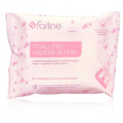 Comprar FARLINE TOALLITA INTIMA POCKET 10 UNIDADES al mejor precio en NuestraFarma, tu farmacia online