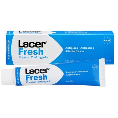 Comprar LACER FRESH FRESCOR PROLONGADO GEL DENTIFRICO 75 ML al mejor precio en NuestraFarma, tu farmacia online
