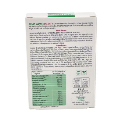 Comprar ESI COLON CLEANSE LAX DAY 30 TABLETAS al mejor precio en NuestraFarma, tu farmacia online