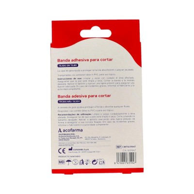 Comprar ACOFAR BANDA ADHESIVA PARA CORTAR TEJIDO SIN TEJER 75CM X 8CM al mejor precio en NuestraFarma, tu farmacia online