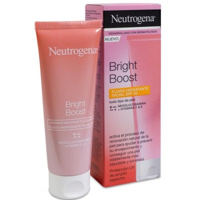 Comprar NEUTROGENA BRIGHT BOOST GEL HIDRATANTE FLUIDO SPF30 50 ML al mejor precio en NuestraFarma, tu farmacia online