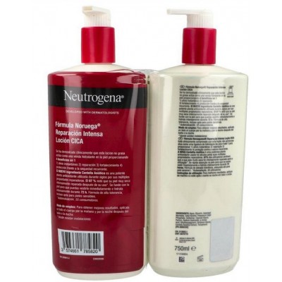 Comprar NEUTROGENA REPARACION INTENSA LOCION CICA 2 X 750 ML al mejor precio en NuestraFarma, tu farmacia online