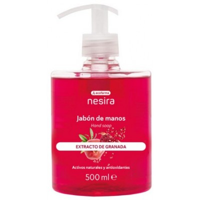Comprar ACOFARMA NESIRA JABON DE MANOS EXTRACTO DE GRANADA 500 ML al mejor precio en NuestraFarma, tu farmacia online