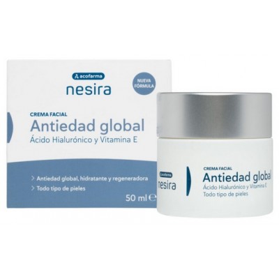 Comprar ACOFARMA NESIRA CREMA FACIAL ANTIEDAD GLOBAL 50 ML al mejor precio en NuestraFarma, tu farmacia online
