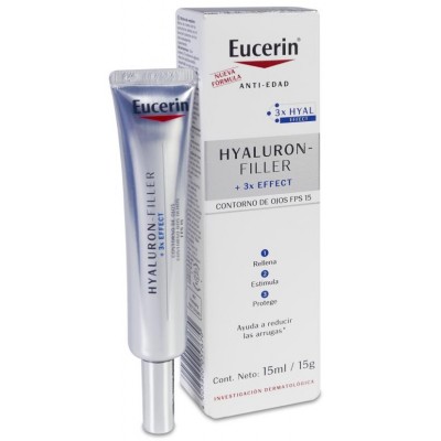 Comprar EUCERIN ANTIEDAD HYALURON FILLER FPS 15 CONTORNO DE OJOS 15 ML al mejor precio en NuestraFarma, tu farmacia online