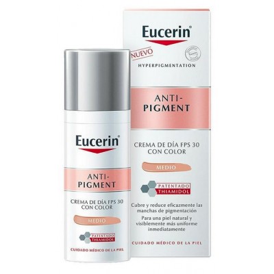 Comprar EUCERIN ANTI-PIGMENT DÍA FPS 30 CON COLOR TONO MEDIO 50 ML al mejor precio en NuestraFarma, tu farmacia online