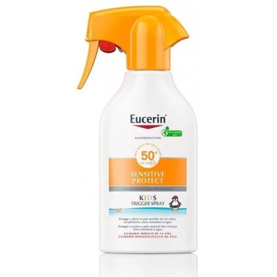 Comprar EUCERIN SUN KIDS SENSITIVE PROTECT TRIGGER SPRAY FPS 50+ 300 ML al mejor precio en NuestraFarma, tu farmacia online