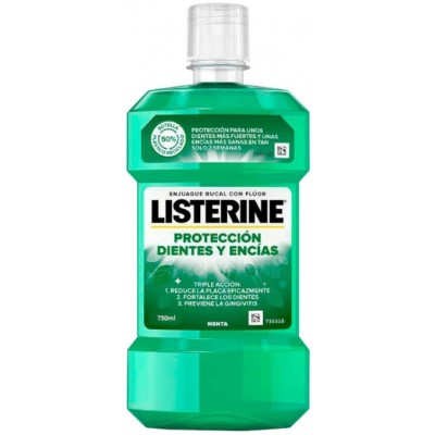 Comprar LISTERINE PROTECCION DIENTES Y ENCIAS 750 ML al mejor precio en NuestraFarma, tu farmacia online