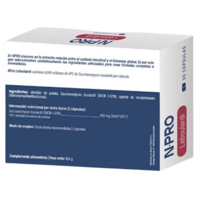 Comprar NPRO LEBOULARDI 30 CAPSULAS al mejor precio en NuestraFarma, tu farmacia online